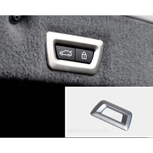 Chrome Tail Door Button Cover Trim Sticker For BMW X1 f48 X3 f25 X4 f26 X5 f15 X6 3 Series f30 F34 F36 F10 G30 Car Accessories