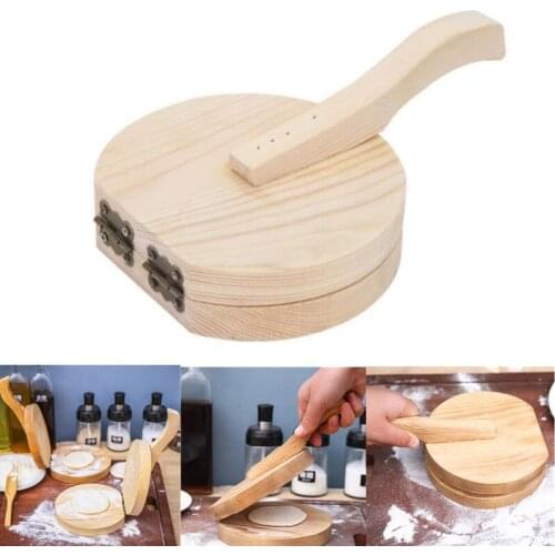 Wood Dumpling Pressing Tool Dough Presser Dumpling Wrappers Presser Dumpling Maker Cooking Pastry Cutter Kitchen Gadgets