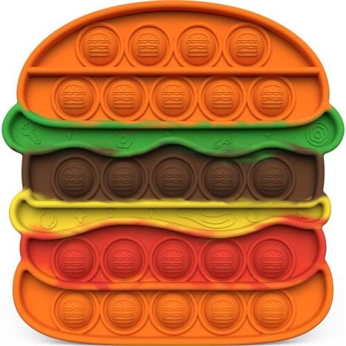 Hamburger Push Pop Bubble Fidget Sensory Pioneer
