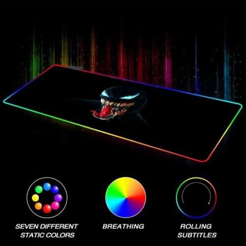 Locking Game RGB Mouse Pad Clown Anime Pc Large Computer Desk Mat Rubber Non-slip LED Lol Csgo Gamer Xxl 90x40MM High Quality