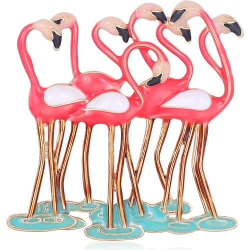 Броши фламинго на одежду KARASU China At AliExpress