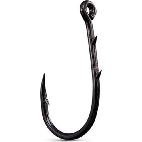 Mustad hooks 10757 Double Back Barbs Fishing hooks with Ring Earthworm pesca Hooks large package Sharp Worm Mustad Hooks Pesca