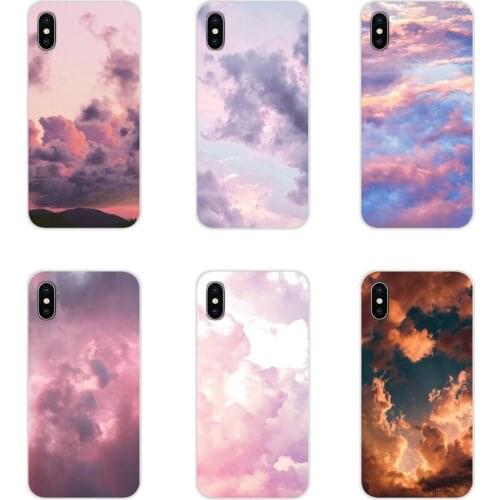 Cute Kawaii Sky Space Sunset Cloud Silicone Phone Shell Cases For Samsung Galaxy A3 A5 A7 A9 A8 Star A6 Plus 2018 2015 2016 2017