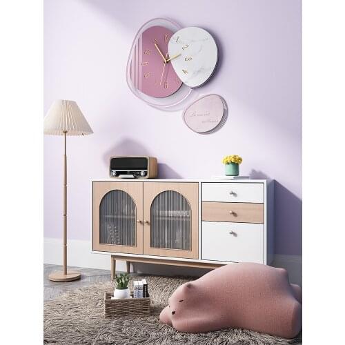 Watches wall clocks living room home light luxury art modern minimalist decoration creative Nordic net red mute wall hanging