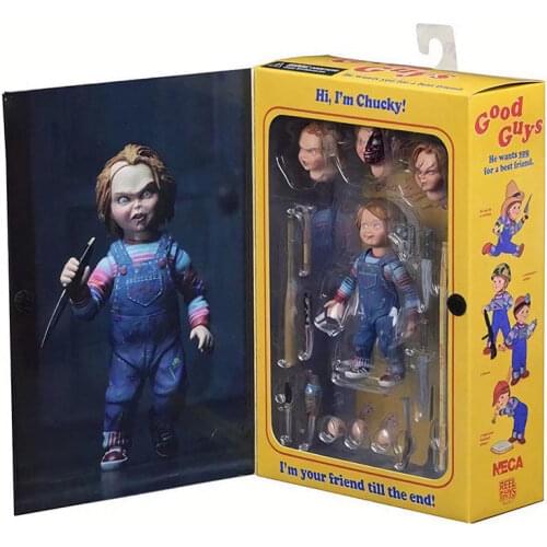 NECA Good Guys Ultimate Chucky Doll Childs Play PVC Action Figure Chucky Gets Collectible Model Toy