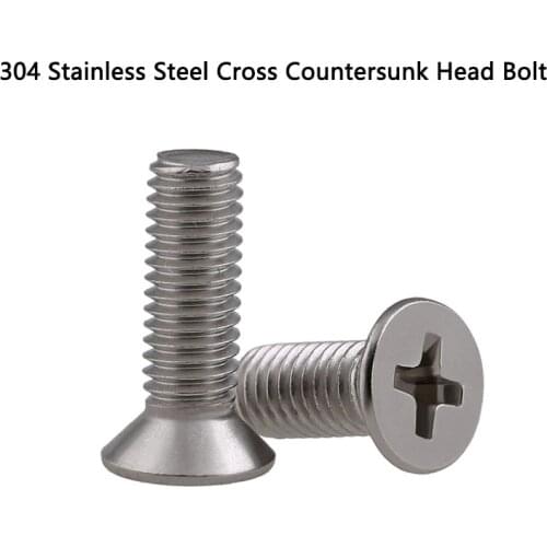 Spot [M1 M1.2 M1.4 M1.6] 304 Stainless Steel Screws Phillips Flat Head Screws Countersunk Head Screws Bolts 20Pcs