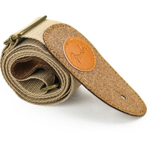 Adjustable Electric Guitar Strap Acoustic Guitar Bass Ukulele Strap Shoulder PU Leather Head Cotton Belt Accessories