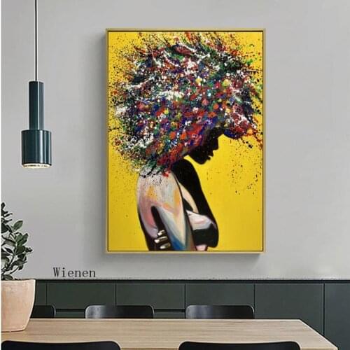 Modern Abstract Graffiti Sexy Women Portrait Posters and Prints Oil Painting On Canvas Wall Art Decor Pictures for Living Room
