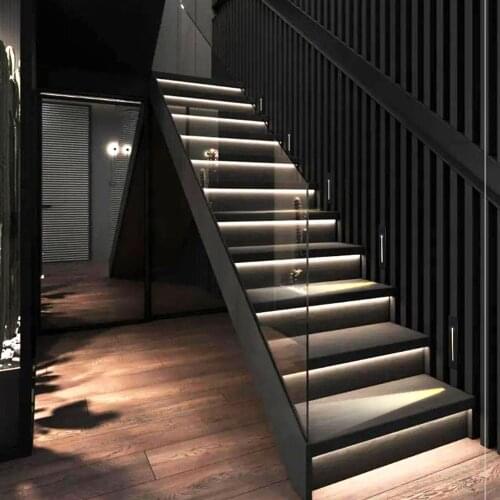 3W Motion Sensor Stair Light Wall Light Indoor Outdoor Recessed Corridor Staircase Step Wall Lamp AC85-265V Night Light