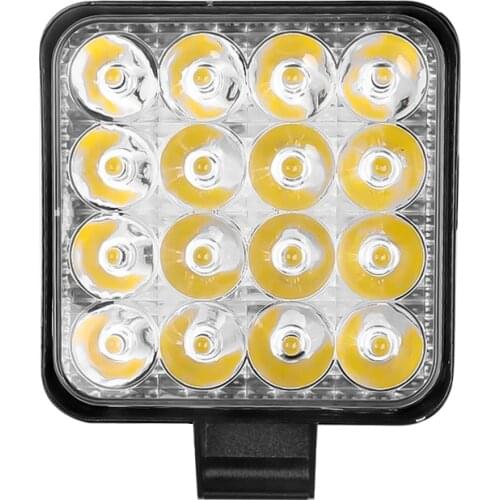 Mini LED 27W 48W LED Work Light Bar Square Spotlight 12V 24V Offroad LED Light Bar For Truck Offroad 4X4 4WD Car SUV ATV 03