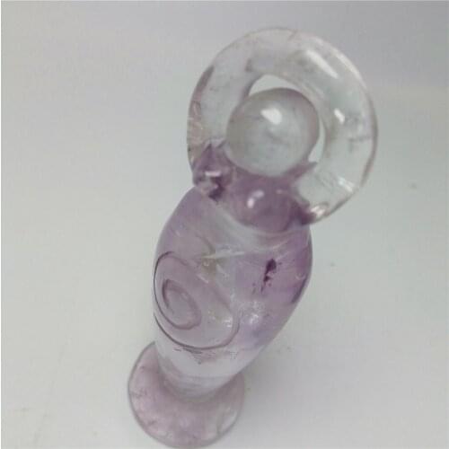 Dance Girl Figurine Stone Handmade Carved Natural Reiki Crystal Mini Healing Statue Crystal Home Decoration Accessories