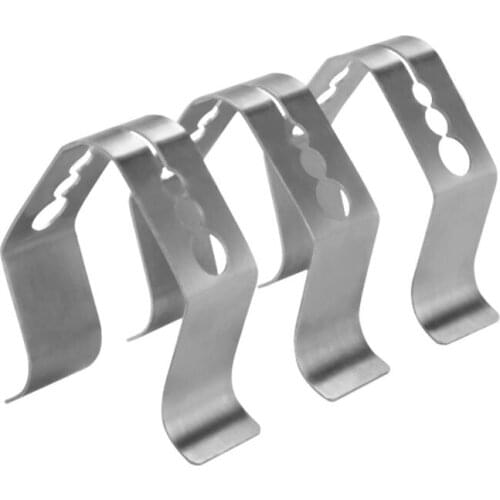 Stainless Steel BBQ Thermometer Probe Clip Holder Anti Rust Scald Preventing Smoke with 3holes