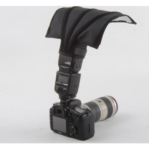 Universal cloth Flash Light Foldable Reflector Snoot beam Softbox Diffuser Bender Tube for Canon Nikon Yongnuo pentax flashgun