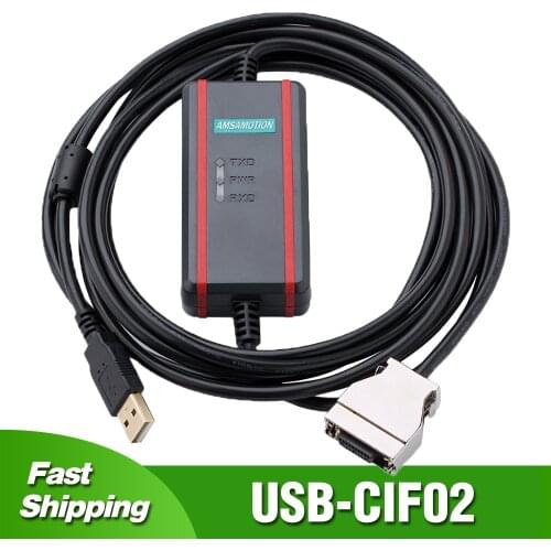 USB-CIF02 for Omron USB to RS232 CPM1/CPM1A/CPM2A/CPM2AH/C200HS/C200HX/HG/HE Series PLC Programming Cable Data Download Line