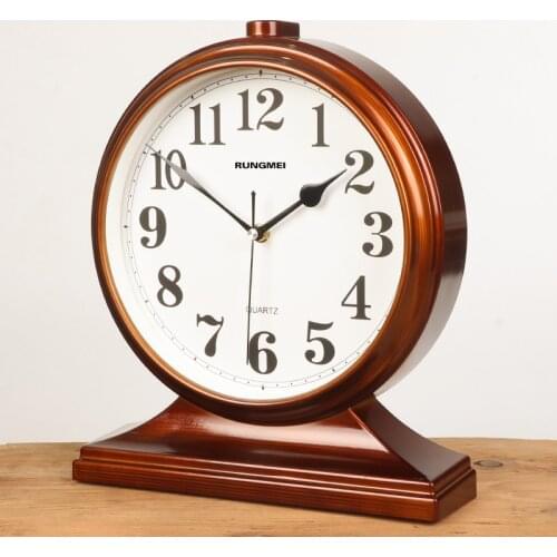 VINTAGE CHINESE TABLE CLOCK SILENT SIMPLE ART BEDROOM DIGITAL QUARTZ ALARM CLOCK DESKTOP RELOJ DESPERTADOR HOME DECOR DA60ZZ