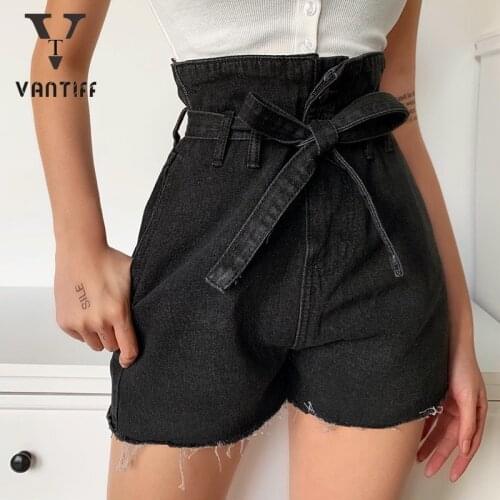 Women Streetwear Shorts Sexy Beautiful Straight Zipper Button Fashion High Waist Dark Wild Cowboy Hot Shorts Jeans for Female