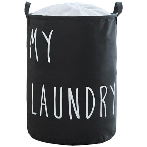 1 pcs Home storage Oxford cloth round large-capacity clothes and sundries storage baskets foldable belted dirty clothes basket