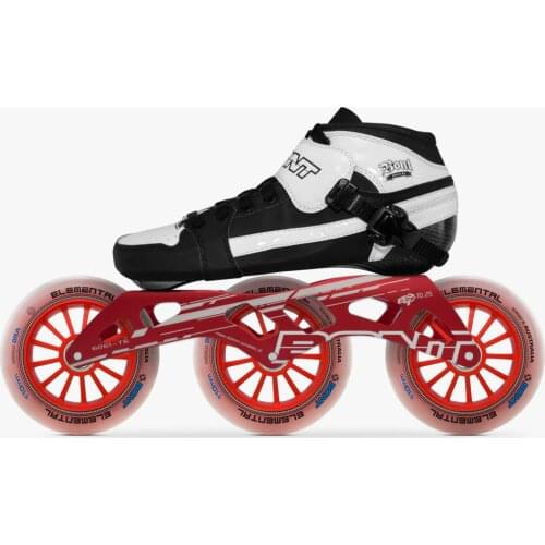 100% Original Bont Pursuit Speed Inline Skates Size 29-40 Heatmoldable Carbon Fiber Frame 3*110mm Elemental Wheel Racing Patines