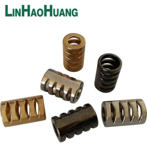 100pcs/lot round metal zinc alloy plugs bell cord finish lock nickel black gold for 5mm elastic cord free shipping Stopper-15MM