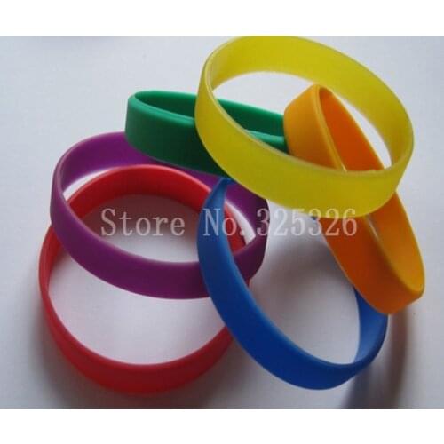 20pcs/lot 2015 Colorful adult Size Silicon Rubber Sports Wristband Activity Bracelet Wrist Strap For Men Women