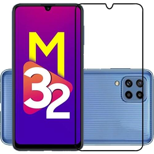 25 Pcs/Lot Full Cover Screen Protectors For Samsung Galaxy M32 Scratch Proof Protective Film Tempered Glass