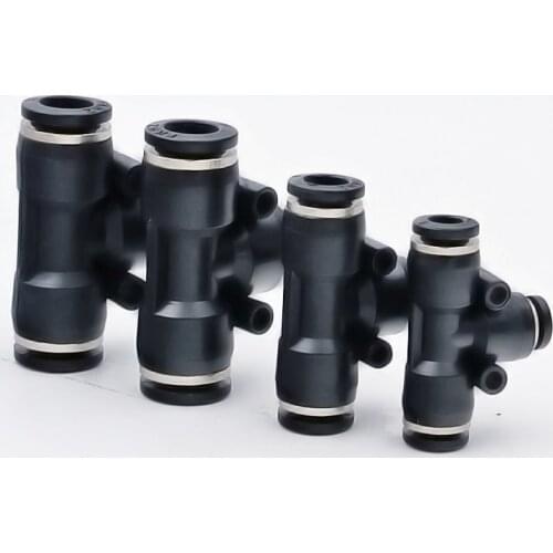 5pcs PEG 4/6/8/12mm OD Hose Tube One Touch Push Into Straight Gas/water Fittings Plastic Quick Connectors Fitting Air Pneumatic