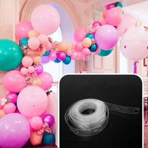 Balloon Accessories 5M Balloon Chain Ribbon Dot Wedding Party Birthday Background Decoration Balloon Chain Arch Balloon supplies