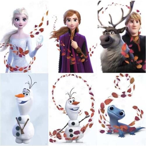 5D DIY Diamond Painting Disney Cartoon Characters Frozen Elsa&Olaf Cross Stitch Kit Full Drill Square Embroidery Mosaic Art Gift