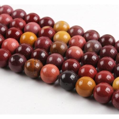 Natural Round Mookite Gemstone Loose Beads 6mm 8mm 10mm For Necklace Bracelet DIY Jewelry Making 15inch Strand