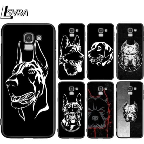 Cute Pitbull Dog Art For Samsung Galaxy J8 J7 Duo J6 J5 Prime J4 Plus J3 J2 Core 2018 2017 2016 Phone Case