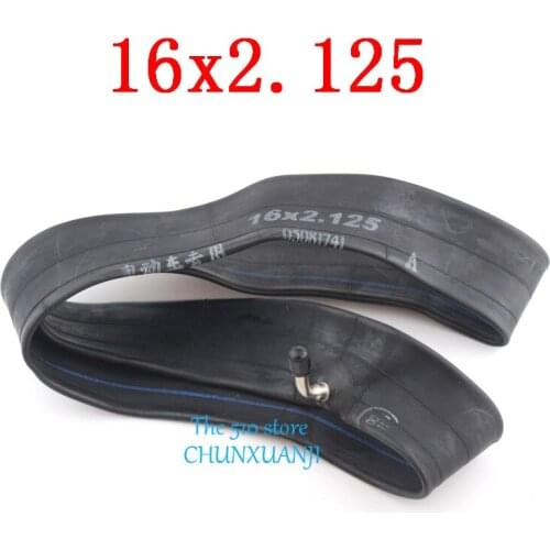 Electric bicycle tyre inner tube 16X2.125 bike Inner Tube with a Bent Angle Valve Stem butyl rubber