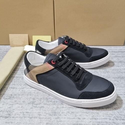 Guangzhou Leather Mens Classic Plaid Cloth Silk Leather Casual Shoes to Help Low Lace-up Shoes Youth