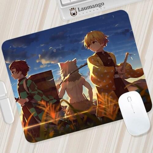 Gamer Desk Mat Anime Mouse Pad Mouse Kimetsu No Yaiba Girl Pc Gaming Small Deskpad Table Pads Mousepad Speed For Office Csgo