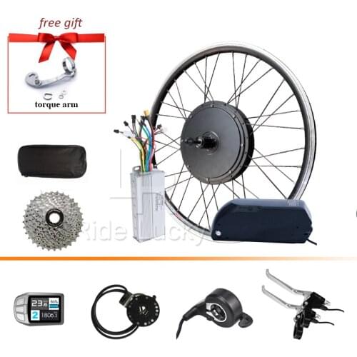 Hot Selling E BIKE Conversion Kit 48v 1500w Cassette Motor Wheel Electric Bicycle Conversion Kit With Lithium Battery