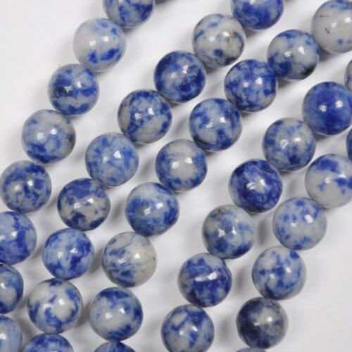 8MM Brazilian Sodalite Round Loose Beads Strand 15.5 Inch Jewelry Making B315