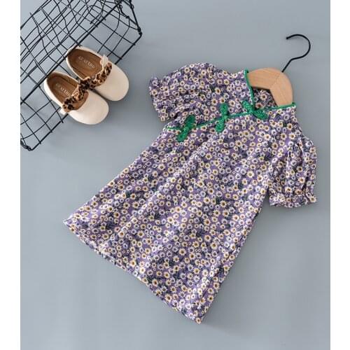 Summer girls baby clothes Chinese style cheongsam dresses for toddler girls baby clothes 1 2 3 4 5 T kidsbirthday dresses dress