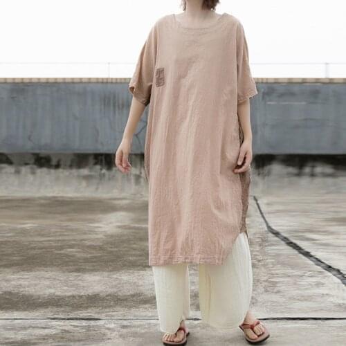 Летние платья из льна NINI WONDERLAND China At AliExpress