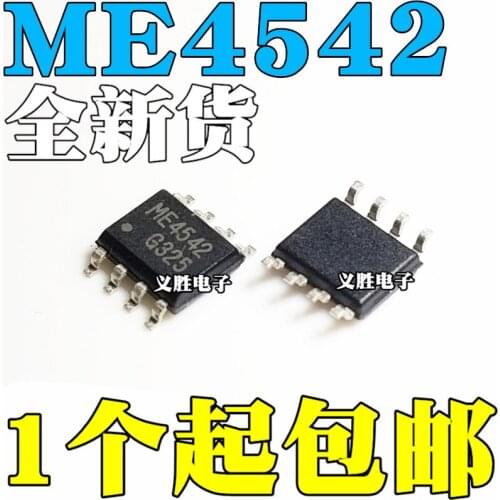 New and original ME4542 SOP8 Field effect tube MOS N+P 30V 5.4A P/N channel MOS field effect tube SOP - 8 30 v 7.1 A / 6 A 25 mi