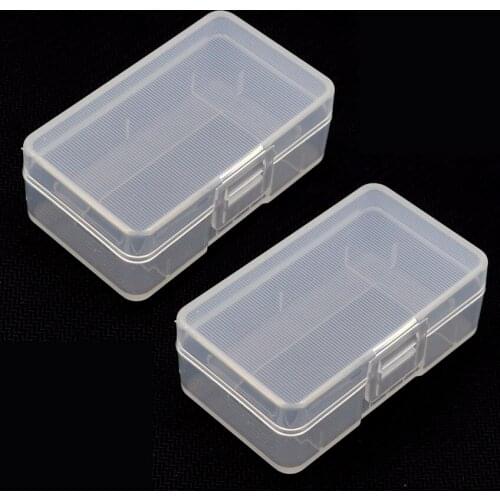 2 Pieces Portable 9V 6F22 Battery case Plastic Battery Protective Box Transparent Holder Storage Box for Soshine