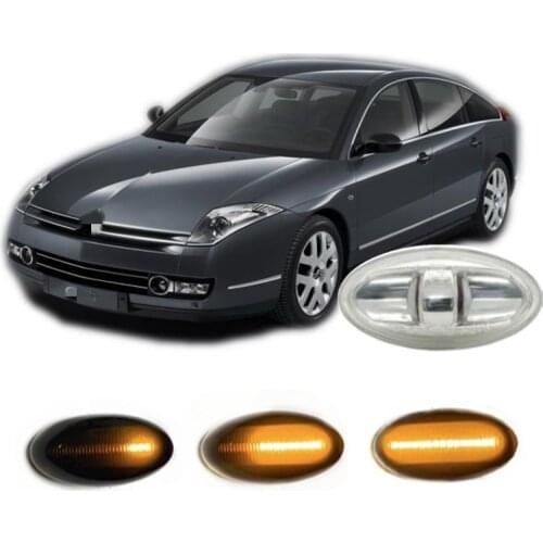 Fit for CITROEN C6 TD 2005 2006 2007 2008 2009 2010 2011 2012 Dynamic LED Indicator Side Marker Signal Light Accessories