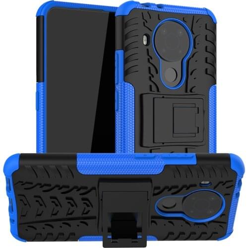 Shockproof Armor Rugged TPU Bumper Cover Coque For Nokia 5.4 Nokia5.4 6.39 Inch Case Fundas PC Stand Protective Shell Housing