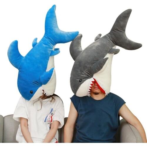 1PC 90cm lifelike Plush Sharks Toys Stuffed Animals Simulation Big Sharks Doll Pillows Cushion Toys for Children Birthday Gifts