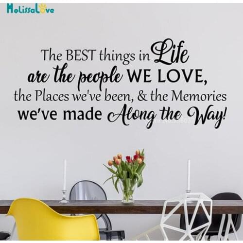 The BEST Things in LIFE Are the People We Love Family Quote Wall Decal Home Decor Sticker BA460