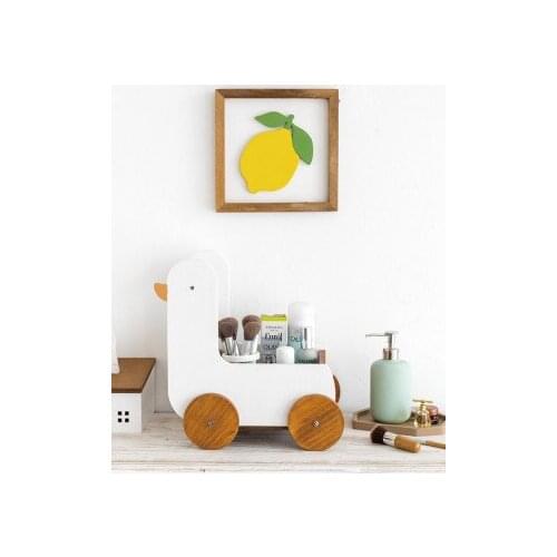 Nordic Desktop Snacks Cosmetics Storage Box Ins Cute Animal Bookshelf Remote Control Finishing Racks