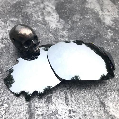 Firtox True Polarized Enhanced Replacement Lenses for-Oakley Jawbone Vented Sunglass (Lens Only)-Silver Mirror