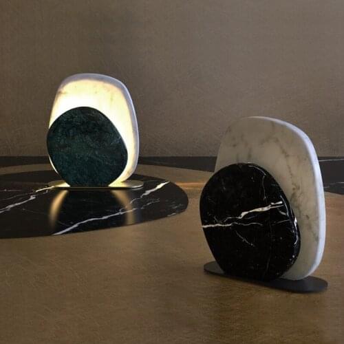 Modern marble Nordic bedroom bedside decorative lamp model room designer table lamp