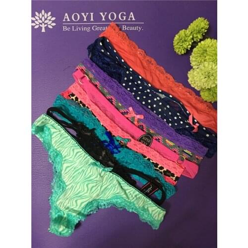 G-string g string thong 100pcs women sexy Lace Pink panties t back underwear hole rose floral Sexy lingerie ZA100