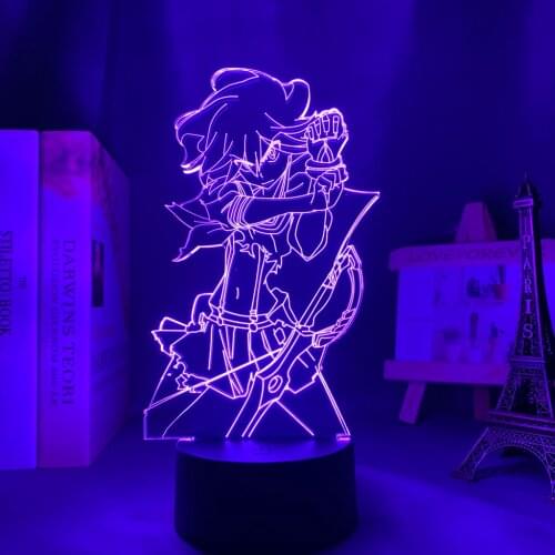 Anime Kill La Kill Ryuko Matoi Led Night Light for Bedroom Decor Light Brithday Gift Manga Kill La Kill 3d Table Lamp Acrylic
