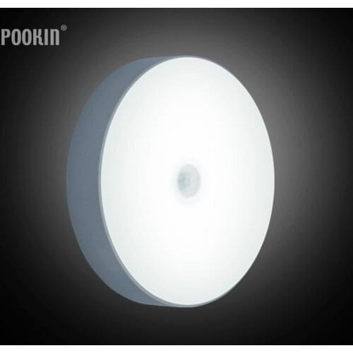 2PCS/Lot Creative LED Smart Night Light Auto PIR Body Motion Sensor Activated Wall Light Sensor Kitchen Cabinet Light Lamp