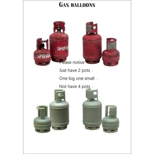 1/35 Scale Unpainted Resin Figure Gas Balloons 2 PCS collection figure